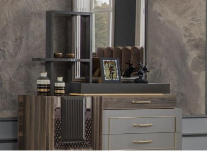 Makeup Table Console Table Luxury Furniture Brown Design Wood Console New